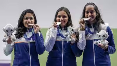 Asian Games 2026 Day 1: India open medal account with two shooting silvers as hockey, cricket and MMA shine | Asian Games 2026 News Asian Games 2026 Day 1: India open medal account with two shooting silvers as hockey, cricket and MMA shine | Asian Games 2026 News