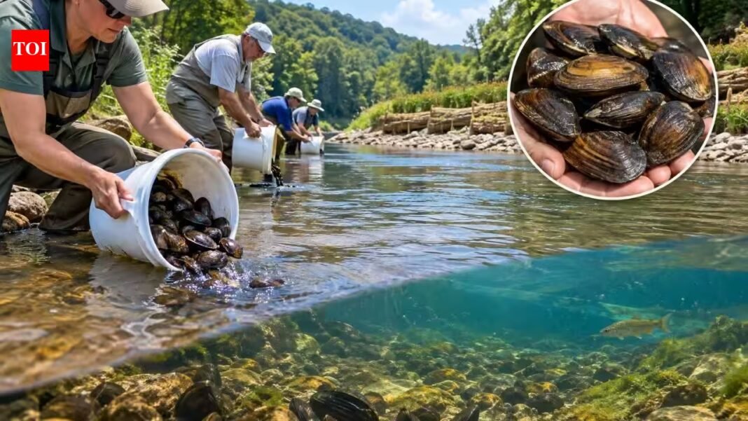 Alabama agencies released about 1,500 rare native mussels into the Paint Rock River after years of streambank repair and barrier removal, using the animals themselves to help filter and restore the river Alabama agencies released about 1,500 rare native mussels into the Paint Rock River after years of streambank repair and barrier removal, using the animals themselves to help filter and restore the river