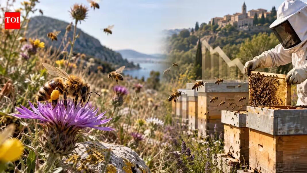 Wild honeybee populations in Europe could decline by 56% in 10 years without swarms from managed hives; study finds | Wild honeybee populations in Europe could decline by 56% in 10 years without swarms from managed hives; study finds |