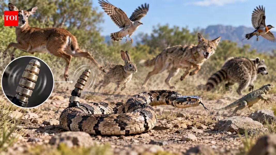 Scientists built a 3D-printed robotic rattlesnake and tested it on 38 animal species, finding its rattle triggered stronger fear responses | Scientists built a 3D-printed robotic rattlesnake and tested it on 38 animal species, finding its rattle triggered stronger fear responses |