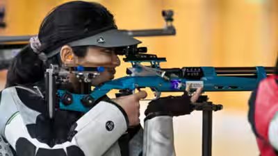Asian Games: India clinch silver in women’s 50m rifle 3P; Tilottama, Vidarsa enter individual final | Asian Games 2026 News Asian Games: India clinch silver in women’s 50m rifle 3P; Tilottama, Vidarsa enter individual final | Asian Games 2026 News