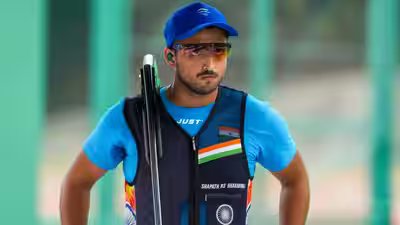 Shapath Bharadwaj survives tense shoot-off to reach trap shooting final at Asian Games | Asian Games 2026 News Shapath Bharadwaj survives tense shoot-off to reach trap shooting final at Asian Games | Asian Games 2026 News