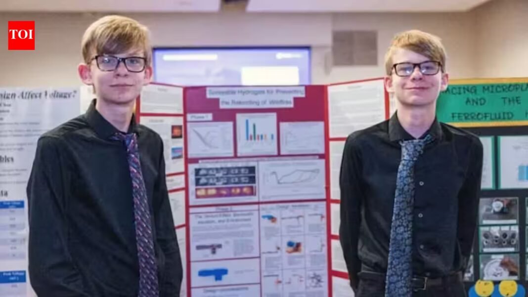 Meet Henry and Jack Grover, the Riverside twins whose wildfire-inspired hydrogel kept hot material from reigniting nine times longer than water Meet Henry and Jack Grover, the Riverside twins whose wildfire-inspired hydrogel kept hot material from reigniting nine times longer than water