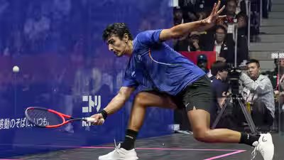 Asian Games: Abhay Singh wins silver after spirited fight in men’s squash final | Asian Games 2026 News Asian Games: Abhay Singh wins silver after spirited fight in men’s squash final | Asian Games 2026 News