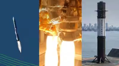 Agnikul Cosmos: Indian startup Agnikul Cosmos unveils testing & manufacturing hubs in Chennai to validate reusable rocket stages Agnikul Cosmos: Indian startup Agnikul Cosmos unveils testing & manufacturing hubs in Chennai to validate reusable rocket stages