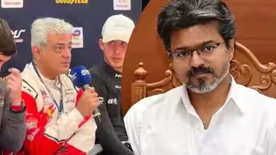 Vijay: ‘Very happy for him’: Ajith Kumar praises Thalapathy Vijay as Tamil Nadu Chief Minister, hopes Chennai gets a Silverstone-like racing track | Tamil Movie News Vijay: ‘Very happy for him’: Ajith Kumar praises Thalapathy Vijay as Tamil Nadu Chief Minister, hopes Chennai gets a Silverstone-like racing track | Tamil Movie News