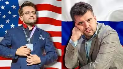 The America-Russia Paradox: One chases historic gold at Chess Olympiad, the other not allowed to play | Chess News The America-Russia Paradox: One chases historic gold at Chess Olympiad, the other not allowed to play | Chess News