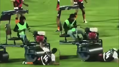 Horrific! Former England footballer Andros Townsend run over by pitch roller in freak accident – Watch | Football News Horrific! Former England footballer Andros Townsend run over by pitch roller in freak accident – Watch | Football News