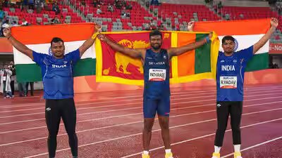 Asian Games: Yashvir Singh wins silver, Rohit Yadav bronze as Rumesh Pathirage takes javelin gold in Neeraj Chopra’s absence | Asian Games 2026 News Asian Games: Yashvir Singh wins silver, Rohit Yadav bronze as Rumesh Pathirage takes javelin gold in Neeraj Chopra’s absence | Asian Games 2026 News
