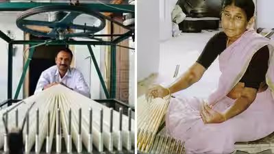 In 1992, a saree weaver’s aging mother told him, ‘I can’t weave anymore’; 7 years later, the man with no engineering degree invented an award-winning machine that replaced the 9,000 hand movements needed to prepare a Pochampally saree In 1992, a saree weaver’s aging mother told him, ‘I can’t weave anymore’; 7 years later, the man with no engineering degree invented an award-winning machine that replaced the 9,000 hand movements needed to prepare a Pochampally saree