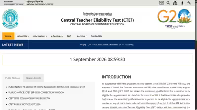 CTET 2026 September registration window closes today; CBSE yet to announce exam date: Direct link to apply here CTET 2026 September registration window closes today; CBSE yet to announce exam date: Direct link to apply here