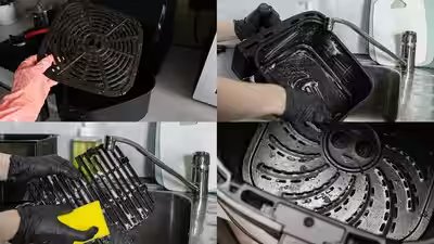 How To Clean Air Fryer: 3 Easy tips to clean your air fryer at home: Simple ways to remove grease, food residue and odour How To Clean Air Fryer: 3 Easy tips to clean your air fryer at home: Simple ways to remove grease, food residue and odour