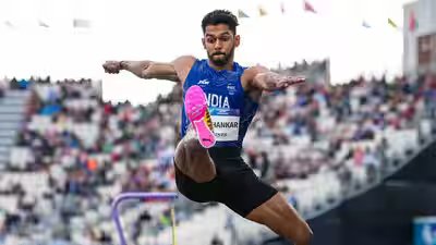 Sreeshankar, Solomon reach long jump final as Tejaswin slips to third in decathlon | Asian Games 2026 News Sreeshankar, Solomon reach long jump final as Tejaswin slips to third in decathlon | Asian Games 2026 News