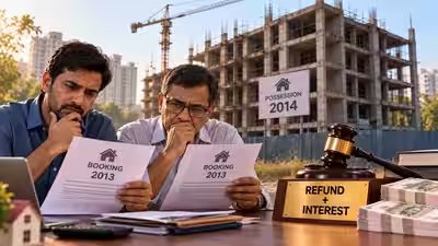Two homebuyers booked flats and paid Rs 1.16 crore in 2013, they were promised possession by 2014; years later they still had no homes, MahaRERA orders builder to refund money with interest Two homebuyers booked flats and paid Rs 1.16 crore in 2013, they were promised possession by 2014; years later they still had no homes, MahaRERA orders builder to refund money with interest
