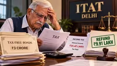 Senior citizen invested Rs 3 crore in tax-free bonds, but mistakenly paid tax on Rs 25.42 lakh interest earnings; why ITAT Delhi ordered Rs 9.91 lakh refund Senior citizen invested Rs 3 crore in tax-free bonds, but mistakenly paid tax on Rs 25.42 lakh interest earnings; why ITAT Delhi ordered Rs 9.91 lakh refund