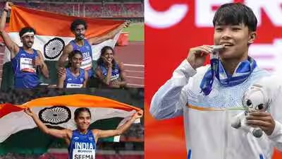 Asian Games 2026 Day 5: Seema, mixed relay win athletics medals; Roshibina bags Wushu silver | Asian Games 2026 News Asian Games 2026 Day 5: Seema, mixed relay win athletics medals; Roshibina bags Wushu silver | Asian Games 2026 News