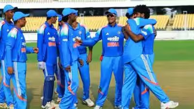 Sehwag chips in with 47, Yashbardhan Chauhan shines with century as India U-19 seal series against Australia | Cricket News Sehwag chips in with 47, Yashbardhan Chauhan shines with century as India U-19 seal series against Australia | Cricket News