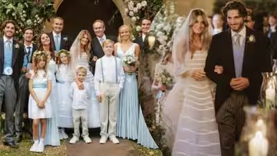 Jemima Goldsmith shares STUNNING wedding photos with Cameron O’Reilly; sons walk her down the aisle – PICS | Jemima Goldsmith shares STUNNING wedding photos with Cameron O’Reilly; sons walk her down the aisle – PICS |