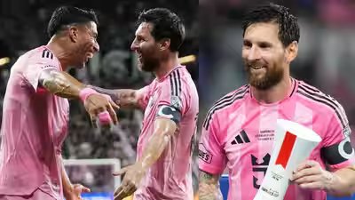 Lionel Messi: Watch: Lionel Messi wins 49th career trophy with 100th goal for Inter Miami | Football News Lionel Messi: Watch: Lionel Messi wins 49th career trophy with 100th goal for Inter Miami | Football News
