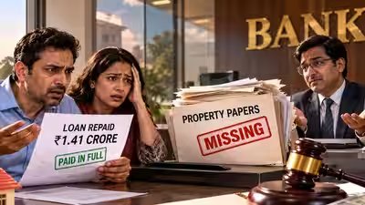Delhi couple repaid Rs 1.41 crore home loan, but the bank lost their original sale deed property papers; consumer commission orders Rs 15 lakh compensation plus Rs 50,000 costs Delhi couple repaid Rs 1.41 crore home loan, but the bank lost their original sale deed property papers; consumer commission orders Rs 15 lakh compensation plus Rs 50,000 costs
