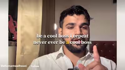 ‘Never ever be a cool boss’: Indian man shares the workplace mistake he regrets | ‘Never ever be a cool boss’: Indian man shares the workplace mistake he regrets |