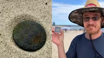 Zanzibar Coin: Metal detectorist stumbles on a 140-year-old Zanzibar coin while beachcombing in Australia Zanzibar Coin: Metal detectorist stumbles on a 140-year-old Zanzibar coin while beachcombing in Australia