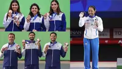 Asian Games 2026 Day 4: Mirabai Chanu ends Asiad medal wait; India win two skeet bronzes in shooting | Asian Games 2026 News Asian Games 2026 Day 4: Mirabai Chanu ends Asiad medal wait; India win two skeet bronzes in shooting | Asian Games 2026 News