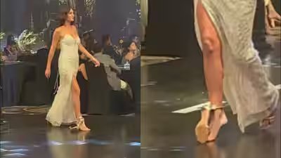 Alicia Kaur: Heel breaks mid-catwalk, but model Alicia Kaur doesn’t miss a beat: Her calm response wins the internet Alicia Kaur: Heel breaks mid-catwalk, but model Alicia Kaur doesn’t miss a beat: Her calm response wins the internet