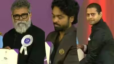 72nd National Film Awards: Sukumar, GV Prakash, Venky Atluri, Niharika Konidela and other winners receive honours from President Droupadi Murmu | 72nd National Film Awards: Sukumar, GV Prakash, Venky Atluri, Niharika Konidela and other winners receive honours from President Droupadi Murmu |