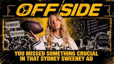 OFFSIDE | The most crucial thing you missed in that Sydney Sweeney ad | Football News OFFSIDE | The most crucial thing you missed in that Sydney Sweeney ad | Football News