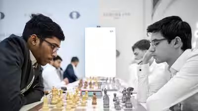 Chess Olympiad Round 5: Praggnanandhaa outwits Dutch No. 1 Anish Giri for first win; Vaishali’s defeat caps India’s mixed day | Chess News Chess Olympiad Round 5: Praggnanandhaa outwits Dutch No. 1 Anish Giri for first win; Vaishali’s defeat caps India’s mixed day | Chess News
