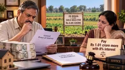 He sold 26 bigha land for Rs 6.95 crore using his sister-in-law’s general power of attorney, paid her only Rs 72 lakh; Delhi HC orders brother-in-law to give Rs 1.01 crore more with 8% interest He sold 26 bigha land for Rs 6.95 crore using his sister-in-law’s general power of attorney, paid her only Rs 72 lakh; Delhi HC orders brother-in-law to give Rs 1.01 crore more with 8% interest