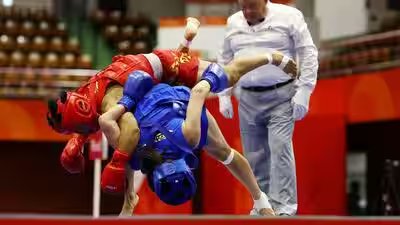 Asian Games: Roshibina Devi enters Wushu final, to face China’s Zhang Xiaoyu in gold medal match | Asian Games 2026 News Asian Games: Roshibina Devi enters Wushu final, to face China’s Zhang Xiaoyu in gold medal match | Asian Games 2026 News