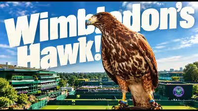 Every Wimbledon morning for the past 18 years, a trained hawk named Rufus has been released to fly over the grounds. His only job: scare away pigeons before play begins | International Sports News Every Wimbledon morning for the past 18 years, a trained hawk named Rufus has been released to fly over the grounds. His only job: scare away pigeons before play begins | International Sports News