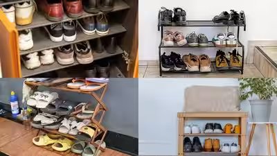 Shoe Rack Makeover: Shoe rack makeover: How replacing a bulky shoe stand with a sleek entryway table can save space and elevate your home décor Shoe Rack Makeover: Shoe rack makeover: How replacing a bulky shoe stand with a sleek entryway table can save space and elevate your home décor