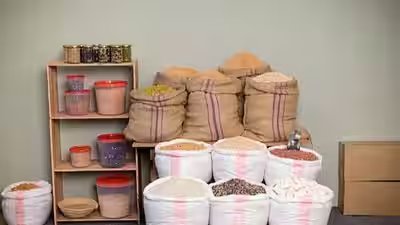 Small Kitchen Storage: Small kitchen storage: Where to keep rice bags, atta, oil and bulk groceries without cluttering your space Small Kitchen Storage: Small kitchen storage: Where to keep rice bags, atta, oil and bulk groceries without cluttering your space