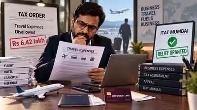 Businessman paid Rs 6.42 lakh for foreign business travel using wife’s card and then reimbursed her; taxman disallowed it, ITAT Mumbai says nothing in law bars it Businessman paid Rs 6.42 lakh for foreign business travel using wife’s card and then reimbursed her; taxman disallowed it, ITAT Mumbai says nothing in law bars it