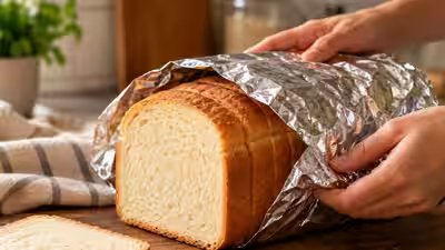 This aluminium foil hack is used by bakers to make their bread last a week longer and maintain its softness and moisture This aluminium foil hack is used by bakers to make their bread last a week longer and maintain its softness and moisture