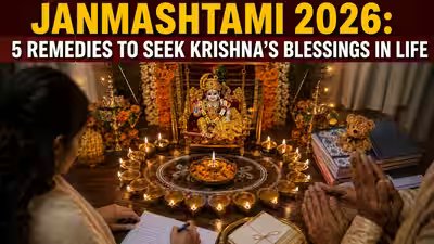 Janmashtami 2026: 5 remedies to seek Krishna’s blessings in life Janmashtami 2026: 5 remedies to seek Krishna’s blessings in life