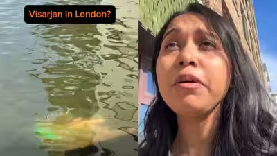‘Because we have to promote a culture, right? Toh hum log kya karenge? Ganesh ji ki murti ko lenge aur bas Thames mein phenk denge’: Woman questions Ganesh Visarjan in London, video sparks debate ‘Because we have to promote a culture, right? Toh hum log kya karenge? Ganesh ji ki murti ko lenge aur bas Thames mein phenk denge’: Woman questions Ganesh Visarjan in London, video sparks debate