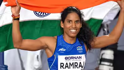 Vithya Ramraj wins bronze in 400m hurdles, adds second medal at Asian Games | Asian Games 2026 News Vithya Ramraj wins bronze in 400m hurdles, adds second medal at Asian Games | Asian Games 2026 News