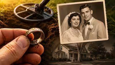 Before he died in 2013, an Ohio man gave his son a final mission: use a metal detector to find the wedding ring he lost in the yard nearly 50 years ago | Before he died in 2013, an Ohio man gave his son a final mission: use a metal detector to find the wedding ring he lost in the yard nearly 50 years ago |