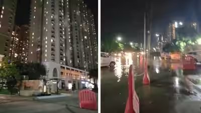 ₹1.5 crore flat, muddy entrance: Woman’s video from high-rise society sparks debate over facilities | ₹1.5 crore flat, muddy entrance: Woman’s video from high-rise society sparks debate over facilities |