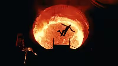 ‘Hasta la vista, robots’: Watch humanoid robots jump to their ‘death’ in molten metal in bizarre Terminator-style farewell ‘Hasta la vista, robots’: Watch humanoid robots jump to their ‘death’ in molten metal in bizarre Terminator-style farewell