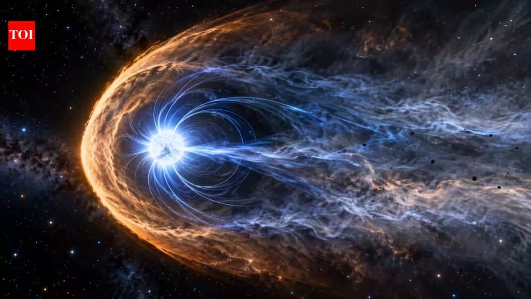 Astronomers spot giant bow shock around magnetic white dwarf 730 light-years away, revealing mysterious outflow lasting over 1000 years | Astronomers spot giant bow shock around magnetic white dwarf 730 light-years away, revealing mysterious outflow lasting over 1000 years |