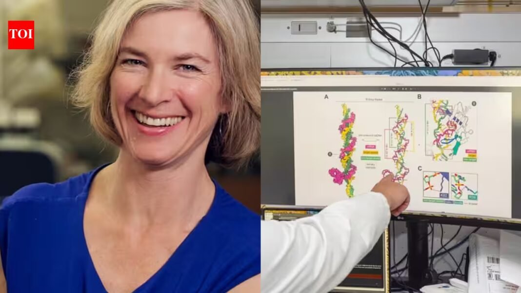 Jennifer Doudna’s team found an ancient CRISPR ancestor in viruses using a never-before-seen ‘gapped’ DNA code; the smaller VIPR system can target broadly and may become a new gene-editing tool Jennifer Doudna’s team found an ancient CRISPR ancestor in viruses using a never-before-seen ‘gapped’ DNA code; the smaller VIPR system can target broadly and may become a new gene-editing tool