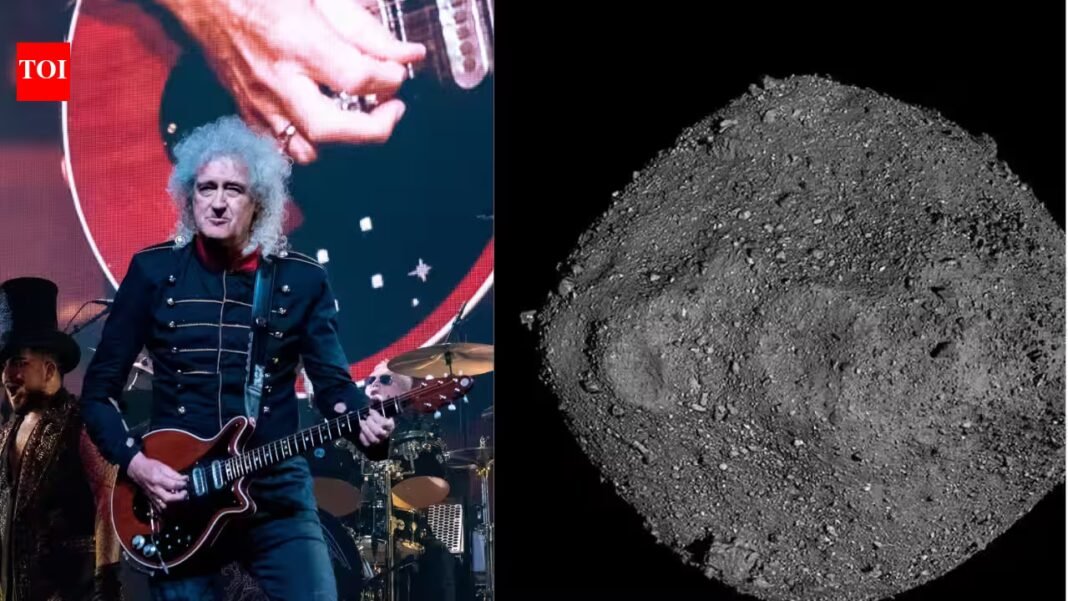 Nasa struggled to find a safe sampling site on asteroid Bennu; Queen guitarist Brian May used his little-known 3D imaging skills to reveal its treacherous terrain | Nasa struggled to find a safe sampling site on asteroid Bennu; Queen guitarist Brian May used his little-known 3D imaging skills to reveal its treacherous terrain |