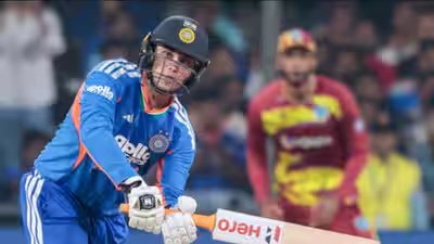 Abhishek Sharma smashes five sixes against West Indies, equals Suryakumar Yadav’s T20I record | Cricket News Abhishek Sharma smashes five sixes against West Indies, equals Suryakumar Yadav’s T20I record | Cricket News