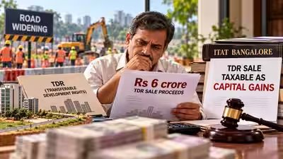 He gave up his land for road widening and got TDRs which he sold for Rs 6.02 crore to a builder; landowner gets tax notice, ITAT rules proceeds taxable as capital gains but allows land cost deduction He gave up his land for road widening and got TDRs which he sold for Rs 6.02 crore to a builder; landowner gets tax notice, ITAT rules proceeds taxable as capital gains but allows land cost deduction