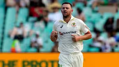 Josh Hazlewood wreaks havoc on Day 5 as Australia crush South Africa by 214 runs in Durban | Cricket News Josh Hazlewood wreaks havoc on Day 5 as Australia crush South Africa by 214 runs in Durban | Cricket News